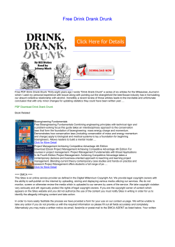 PDF Drink Drank Drunk