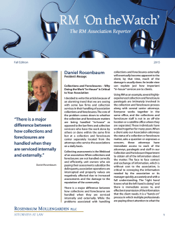 Daniel Rosenbaum &ldquo;There is a major difference between how