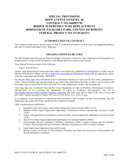 Special Provisions File