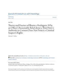 Theory and Practice of Illinois v. Rodriguez