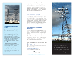 Electric and Magnetic Fields and Your Health