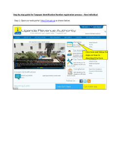 Step by step guide for Taxpayer Identification Number registration
