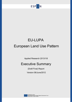 EU-LUPA European Land Use Pattern