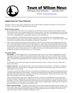 Fall 2015 Newsletter