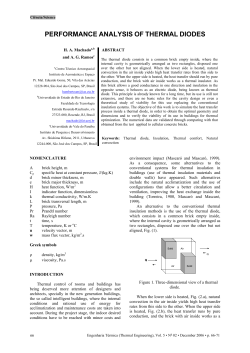 PERFORMANCE ANALYSIS OF THERMAL DIODES