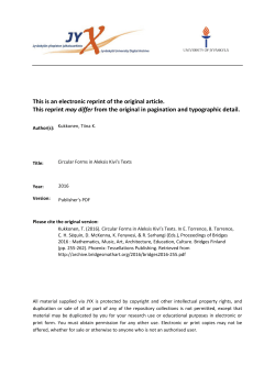 This is an electronic reprint of the original article. This reprint may