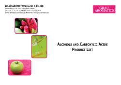 Alcohols and Carboxylic Acids Product List