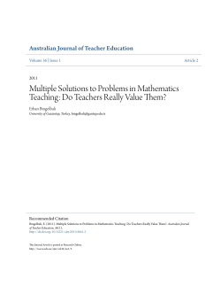 Multiple Solutions to Problems in Mathematics