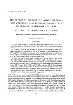The Effect of Dichlorphenamide on Blood and