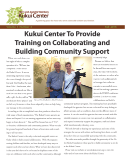 Newsletter Fall 2015