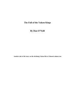 The Fall of the Yukon Kings By Dan O`Neill