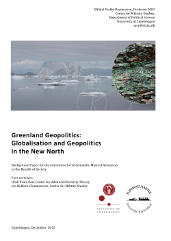 Greenland Geopolitics: Globalisation and