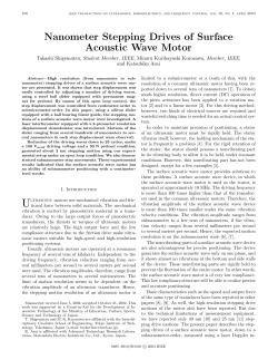 Nanometer Stepping Drives of Surface Acoustic Wave Motor