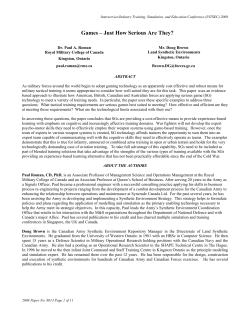 Constructive vs Serious Games - Bohemia Interactive Simulations