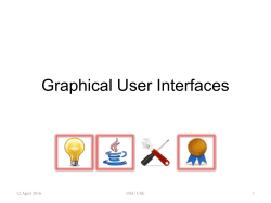 Graphical User Interfaces