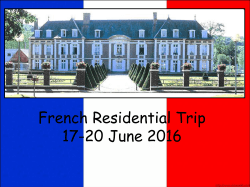 French Trip Presentation 2016