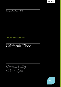California Flood: Central Valley risk analysis | Emerging Risk report