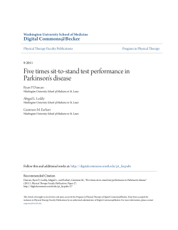 Five times sit-to-stand test performance in