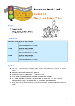 MODULE 2: Stop, Look, Listen, Think