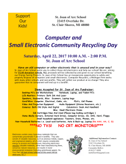 Computer and Small Electronic Community Recycling Day