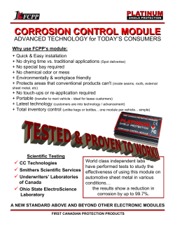 corrosion control module