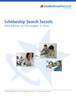 Scholarship Search Secrets
