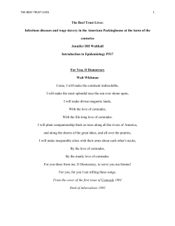 The Beef Trust Lives - IU Department of Emergency Medicine