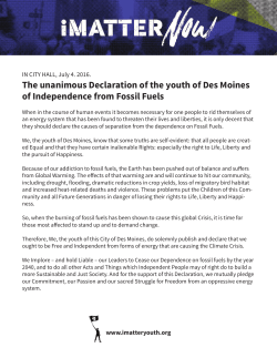 The unanimous Declaration of the youth of Des Moines of