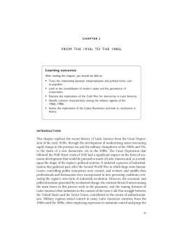 FROM THE 1930s TO THE 1980s