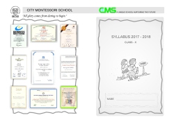 Class X - City Montessori School