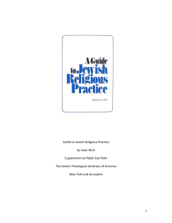 1 Guide to Jewish Religious Practice by Isaac
