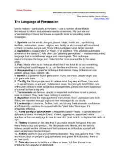 Language of Persuasion