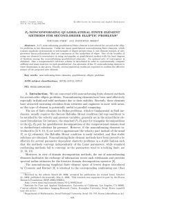 P1-NONCONFORMING QUADRILATERAL FINITE