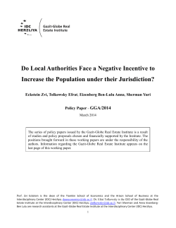 Do Local Authorities Face a Negative Incentive to Increase the