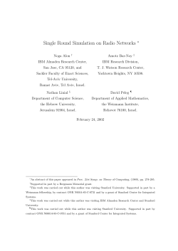 Single round simulation on radio networks, J. of Algorithms 13