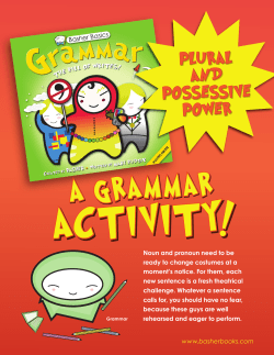 Grammar - Scholastic New Zealand
