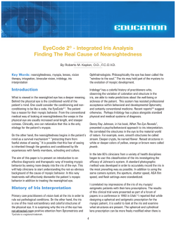 EyeCode 2® - Integrated Iris Analysis Finding The Real Cause of