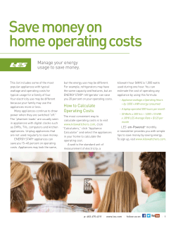 Save money on home operating costs