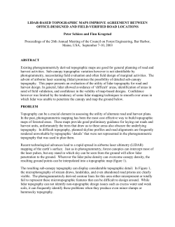 LIDAR-Based Topographic Maps Improve Agreement Between