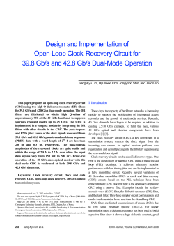 Design and Implementation of Open-Loop Clock