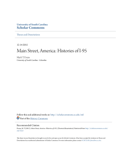 Main Street, America: Histories of I-95