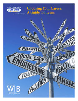 Choosing Your Career: A Guide for Teens