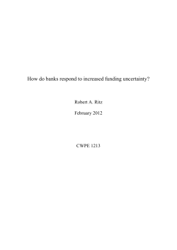 How do banks respond to increased funding uncertainty?