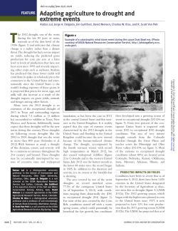 Adapting agriculture to drought and extreme events