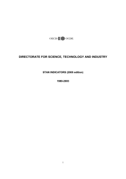 directorate for science, technology and industry