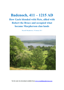 Badenoch, 411 – 1215 AD