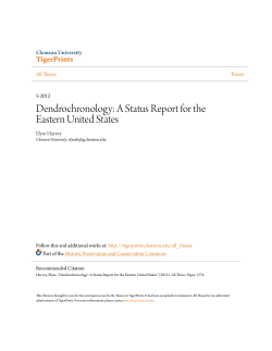 Dendrochronology: A Status Report for the Eastern