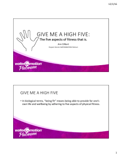 GIVE ME A HIGH FIVE PowerPoint