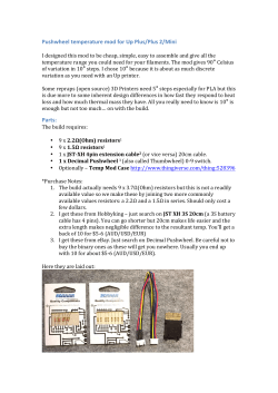 Pushwheel temperature mod for Up Plus/Plus 2/Mini