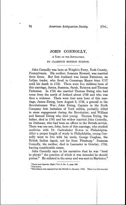 john connolly - American Antiquarian Society